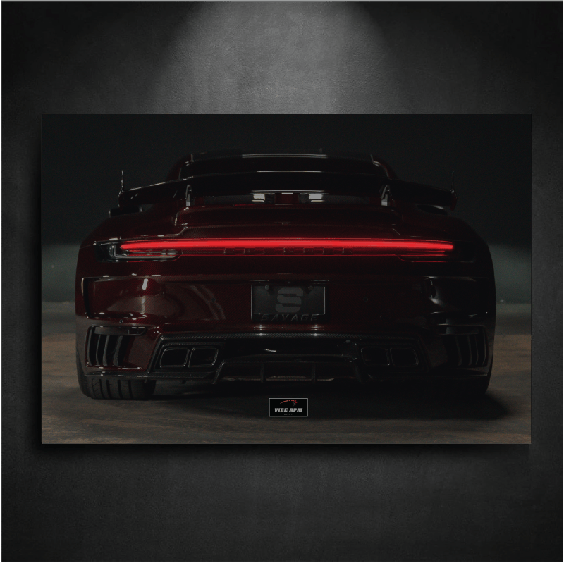 Tableau NEON Porsche 992 Stinger GTR Limited Edition 2/13 ( Red Carbon )