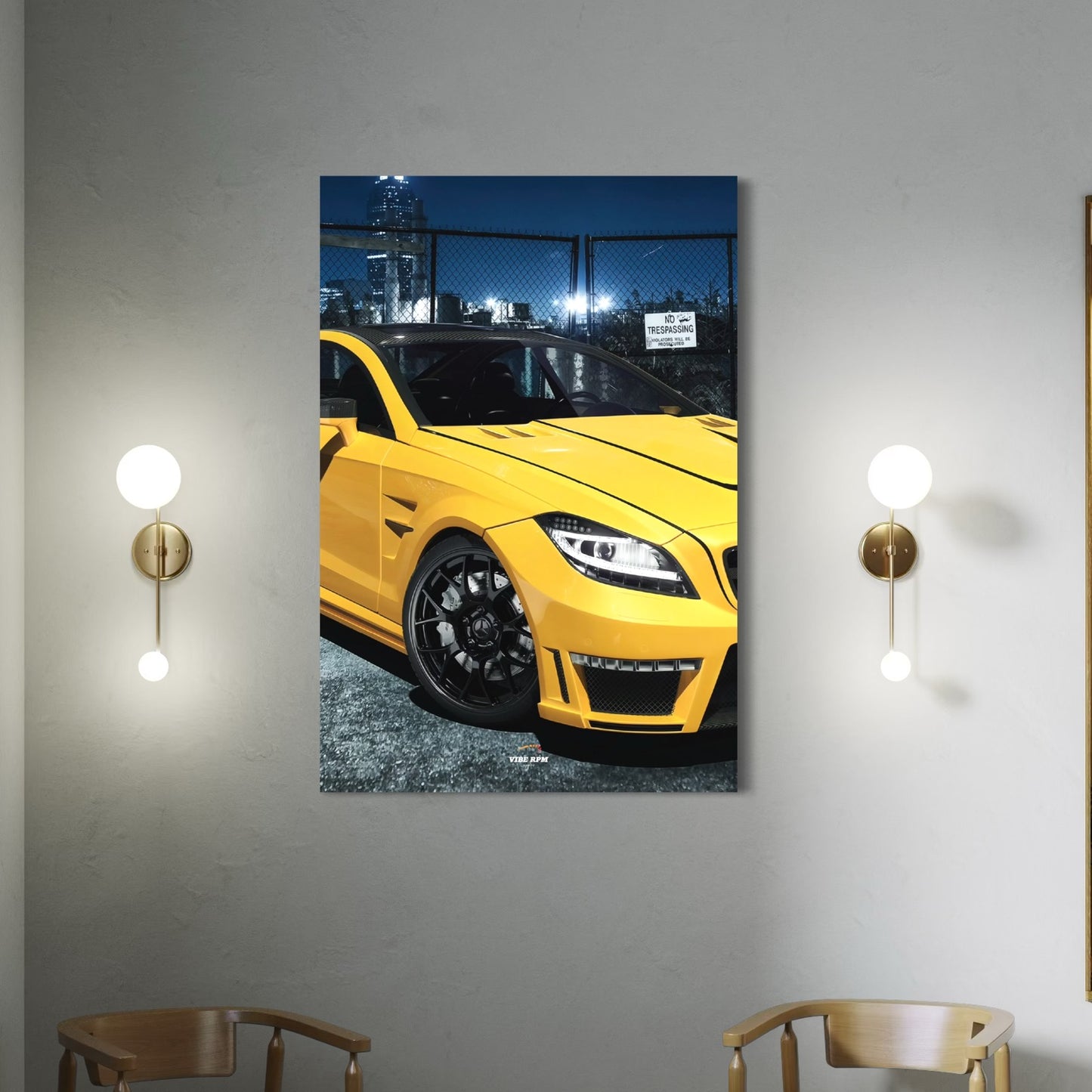 Tableau NÉON Mercedes AMG CLS 63S