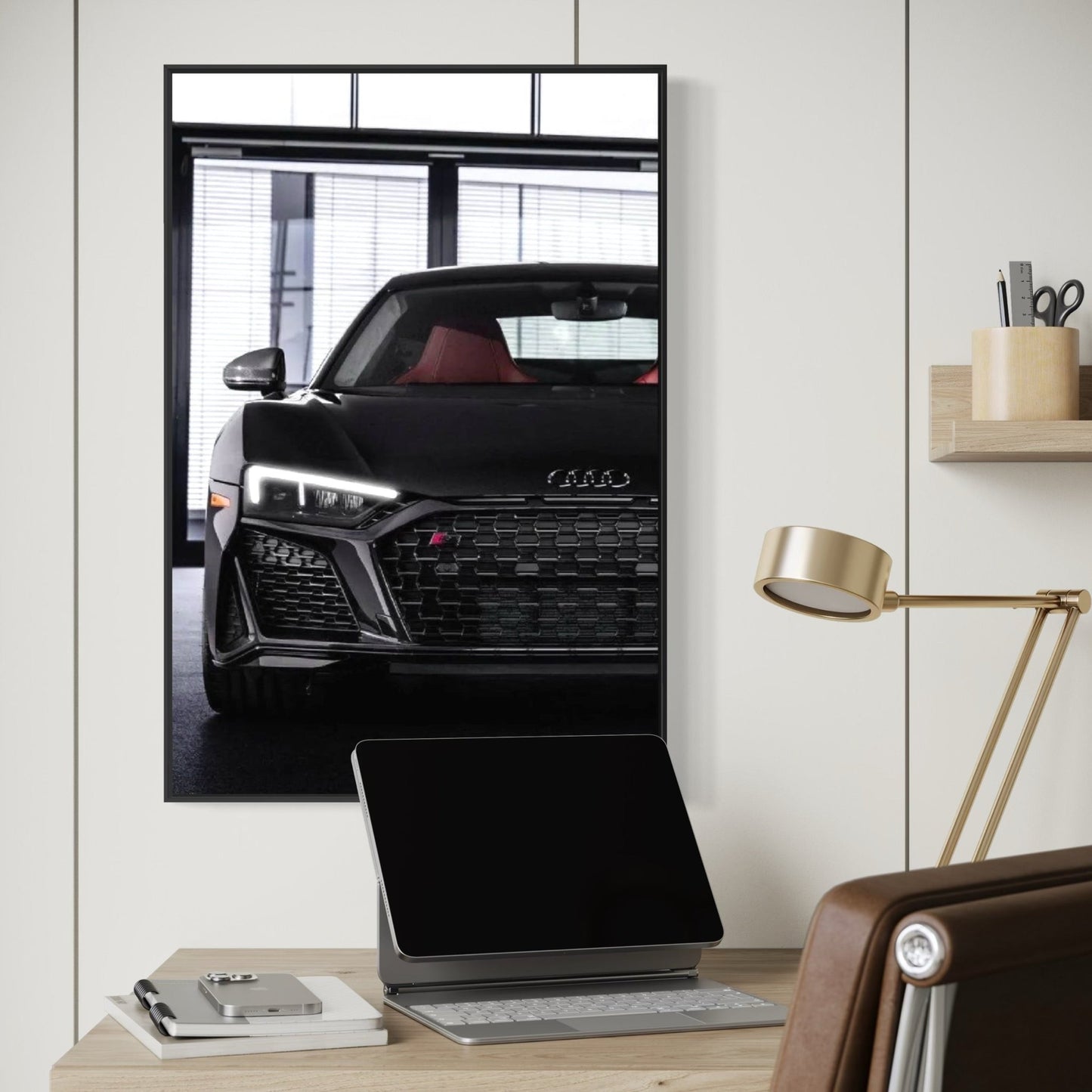 Tableau NÉON Audi R8 Panther Edition