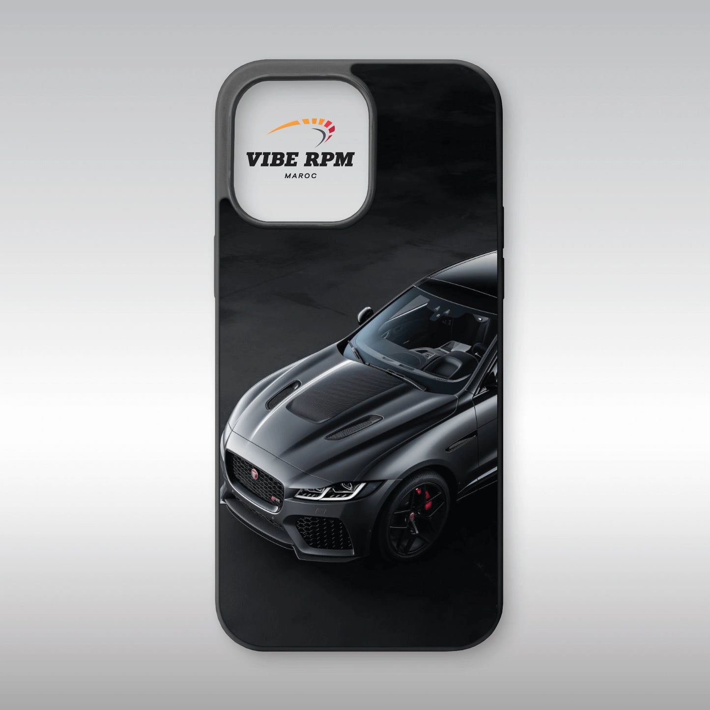 Coque téléphone Jaguar XE SV VibeRPM, design automobile ultra-luxe, finition mate soft-touch, silicone premium, protection anti-chocs