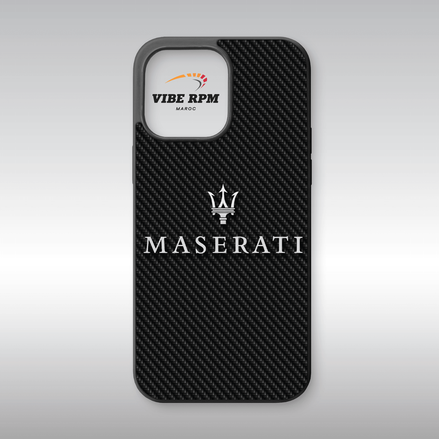 Coque téléphone Maserati VibeRPM, design haut de gamme et raffiné, finition matte, silicone premium, protection anti-chocs, livraison gratuite