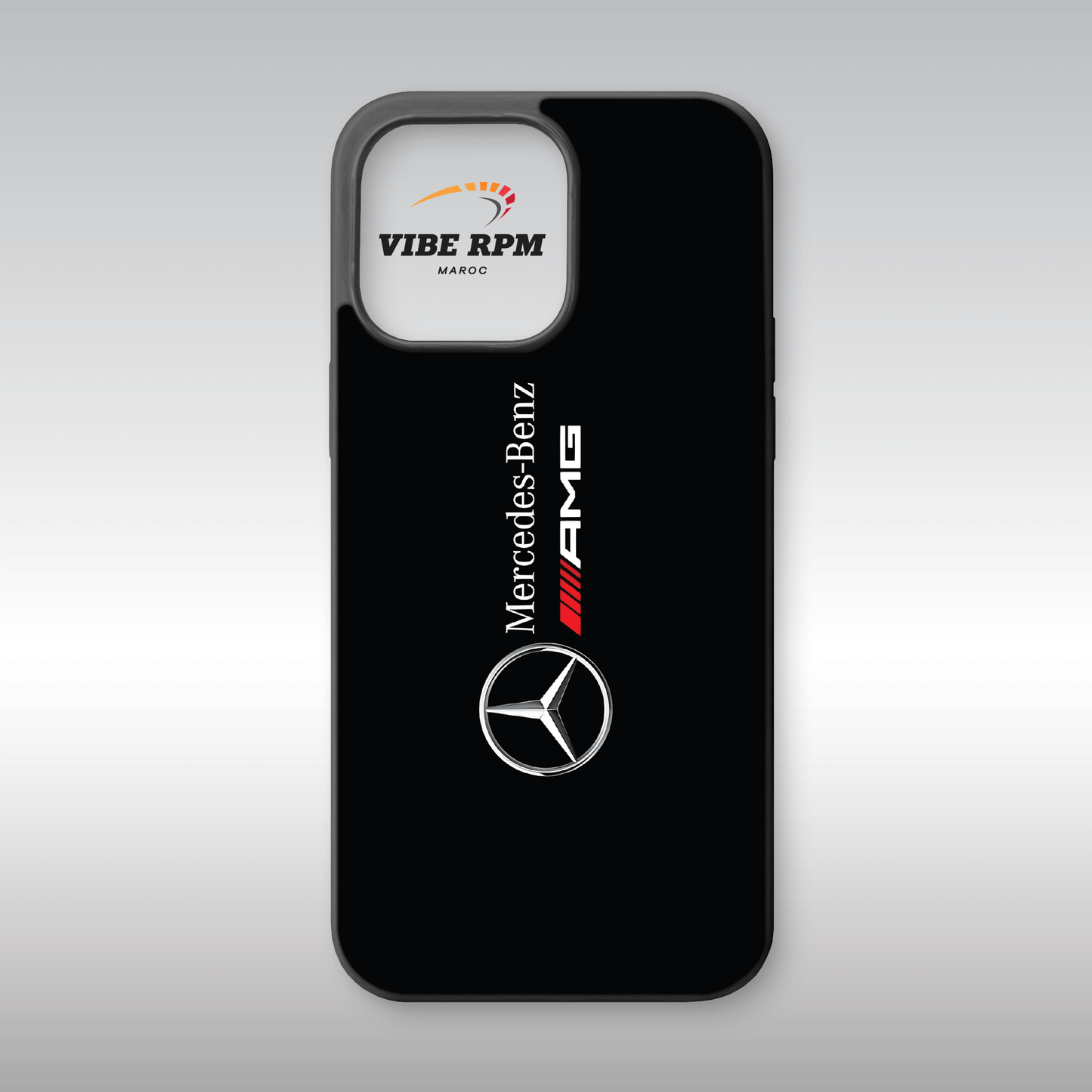 Coque téléphone Mercedes-Benz AMG VibeRPM, design sportif et luxueux, finition matte, silicone premium, protection anti-chocs, livraison gratuite