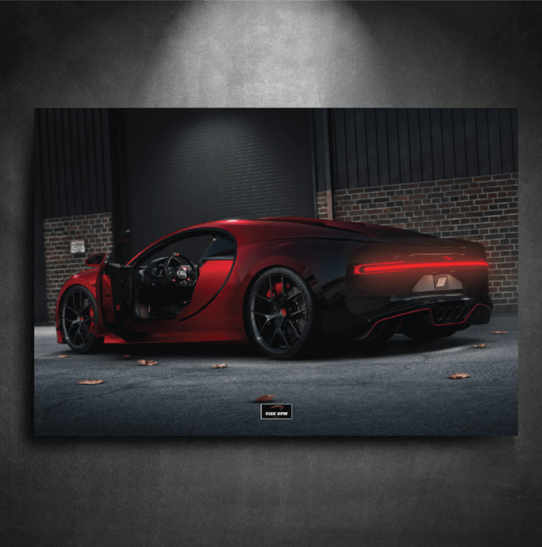 Tableau-NEON-Bugatti Chiron