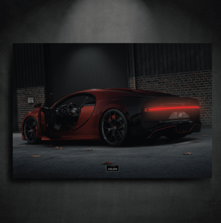 Tableau NÉON Bugatti Chiron