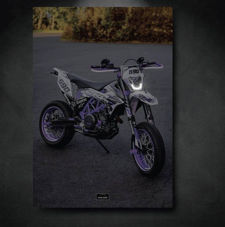 Tableau NEON KTM MOTOCROSS