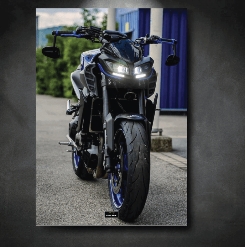 Tableau NEON YAMAHA MT09 Face 2