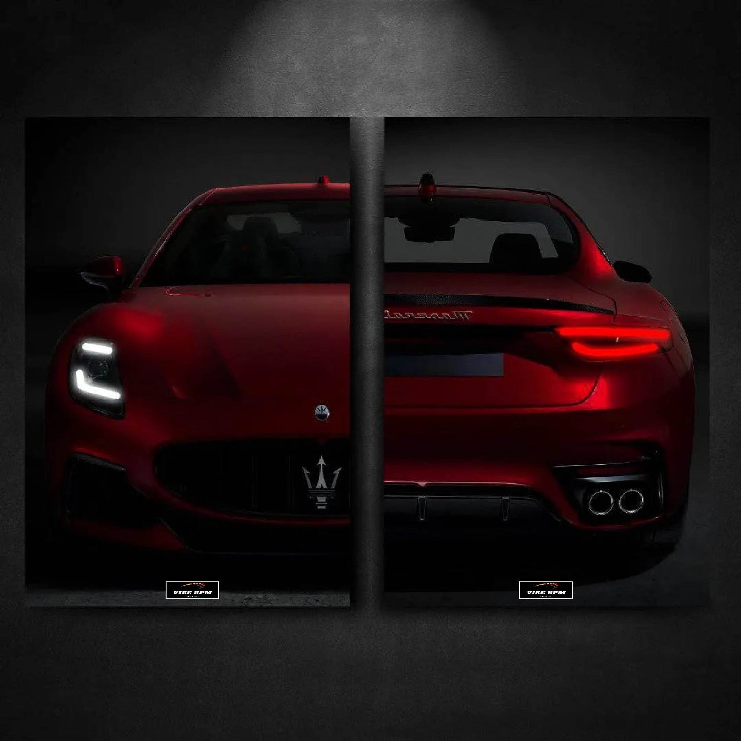 Tableau DUO NEON Maserati GranTurismo Trofeo