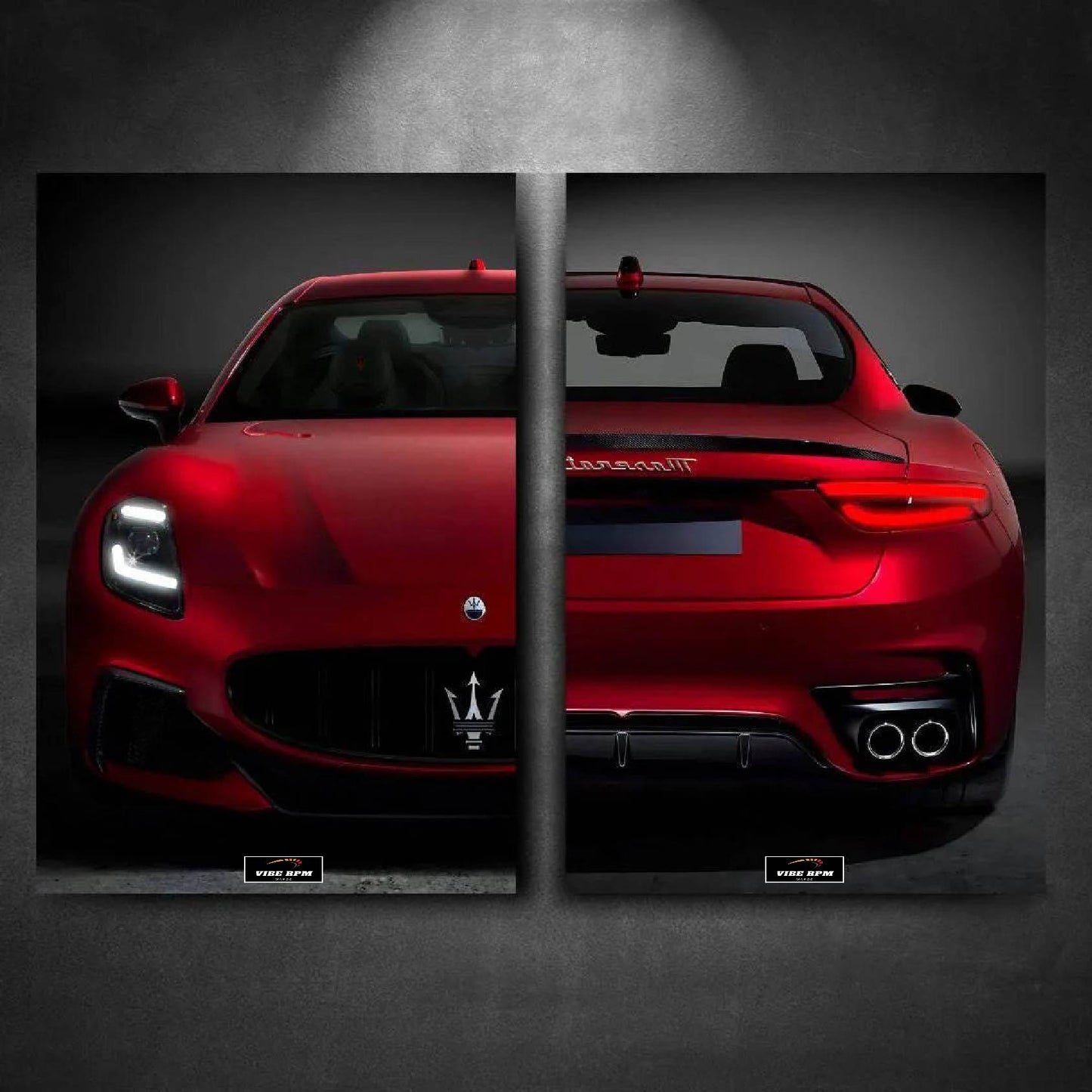 Tableau DUO NEON Maserati GranTurismo Trofeo viberpm
