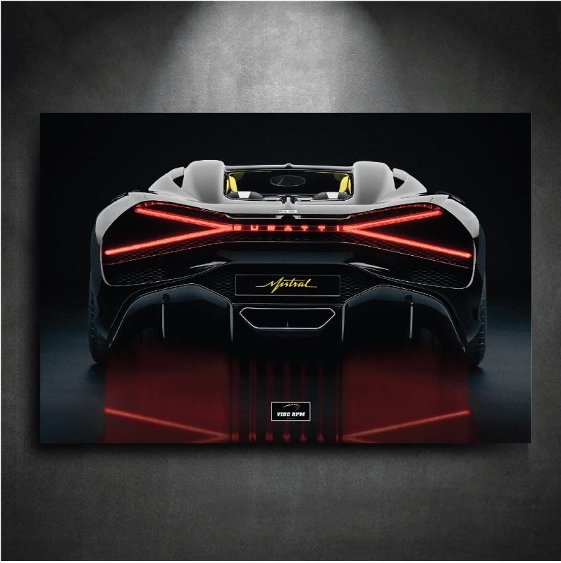 Tableau NEON Bugatti Mistral