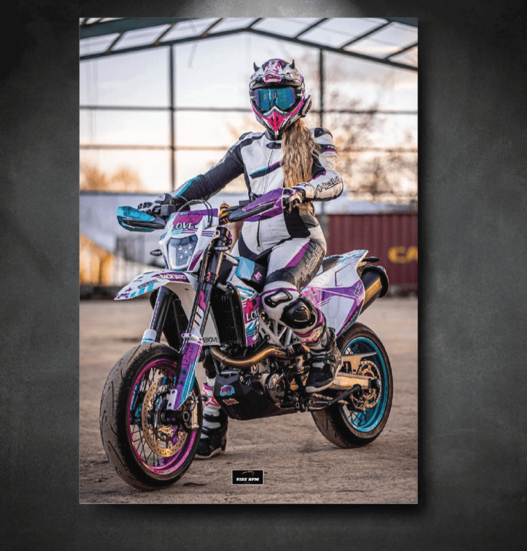 Tableau NEON MOTOCROSS