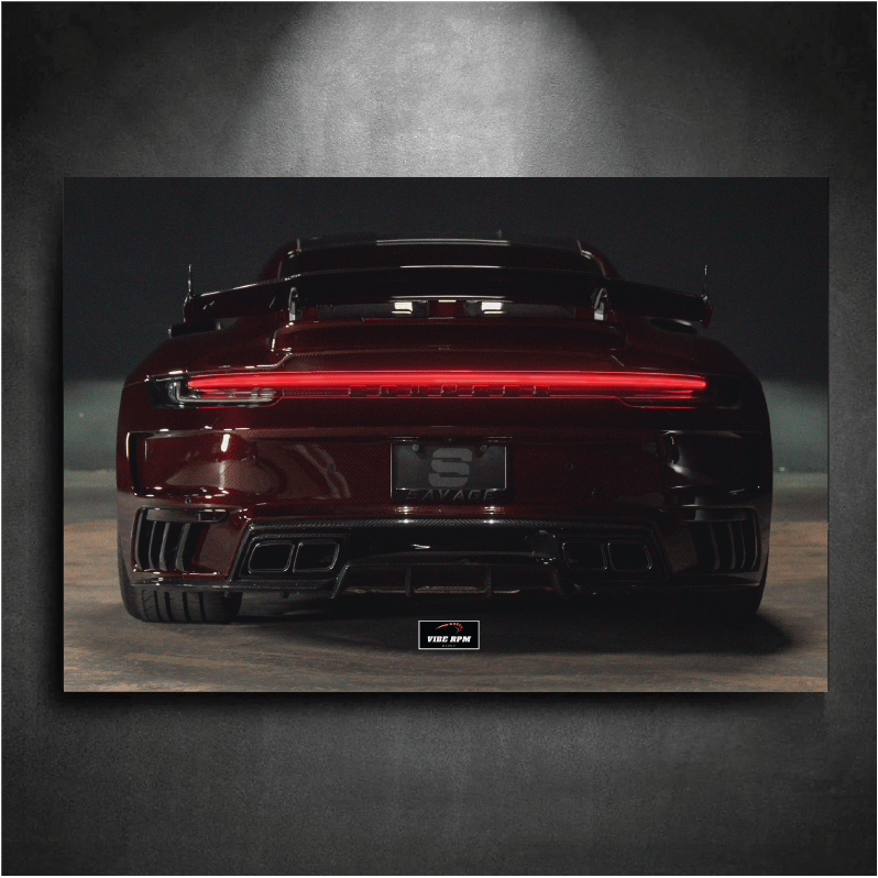 Tableau NEON Porsche 992 Stinger GTR Limited Edition 2/13 ( Red Carbon )