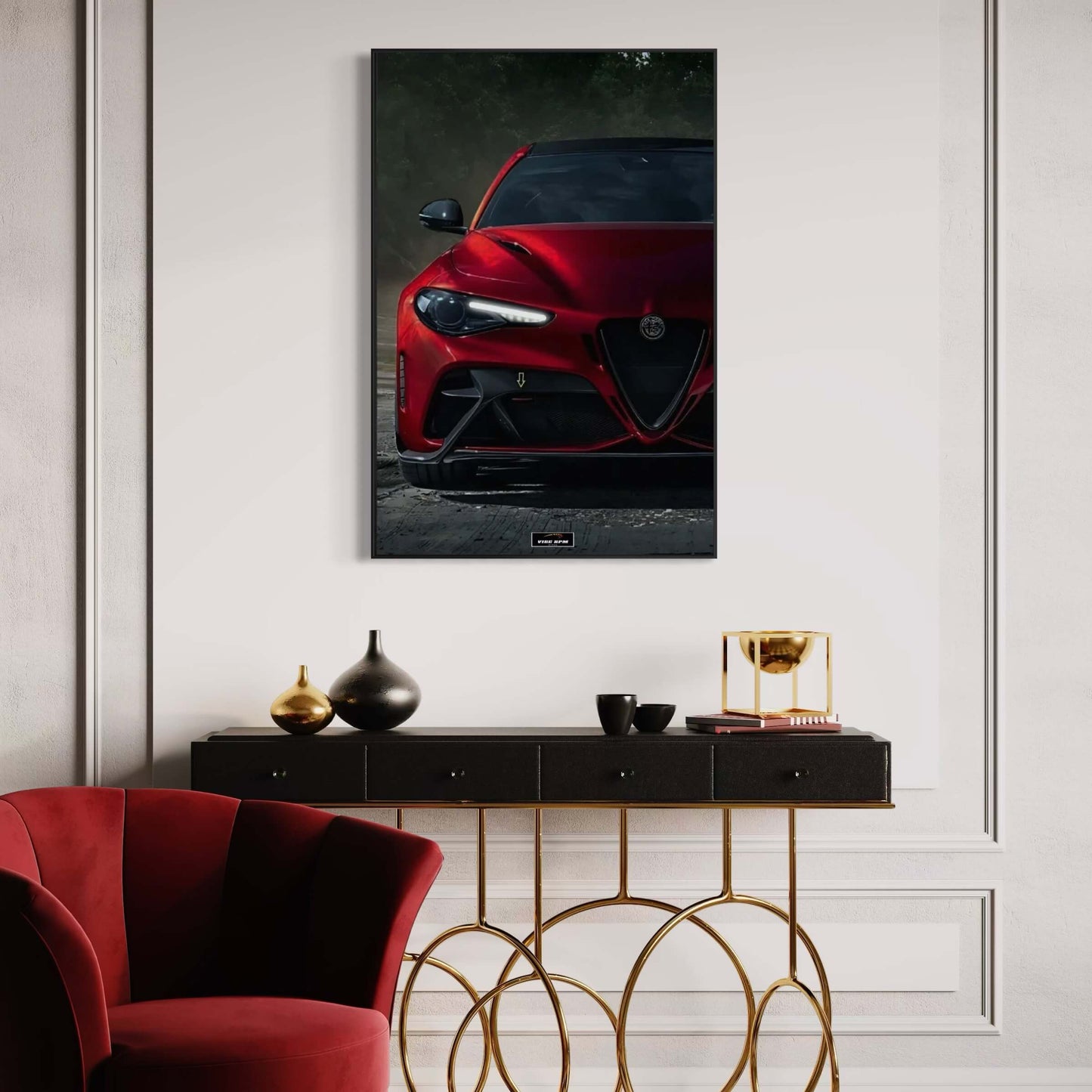 Tableau NÉON Alfa Romeo Giulia GTA