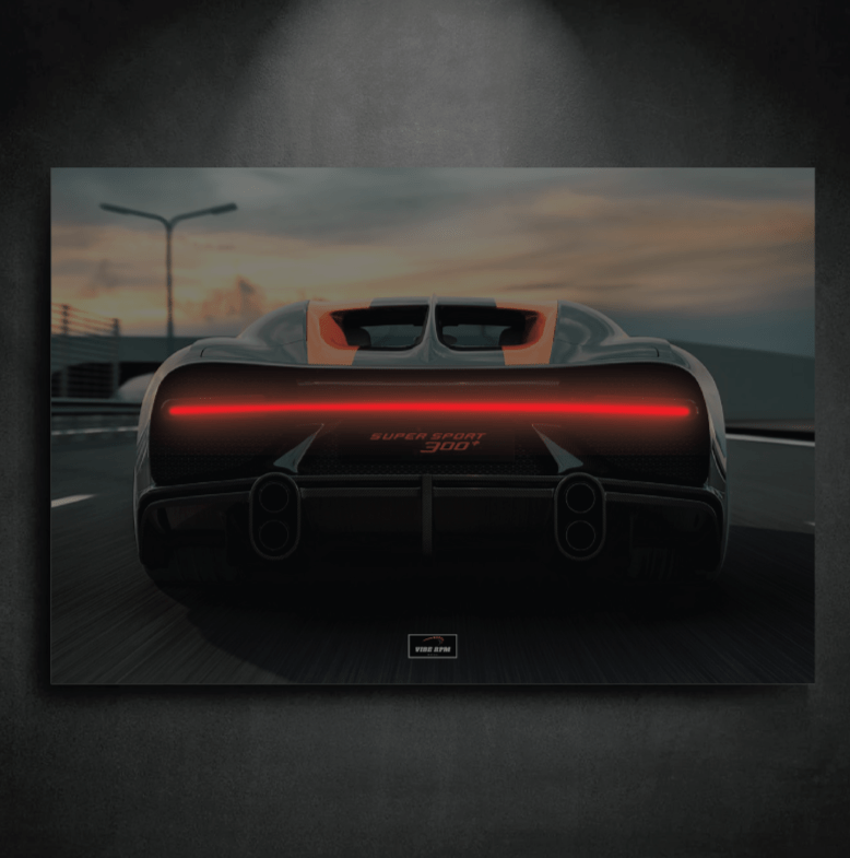 Tableau NEON Bugatti Chiron