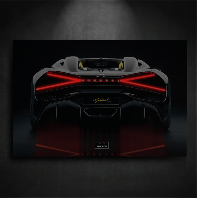 Tableau NEON Bugatti Mistral