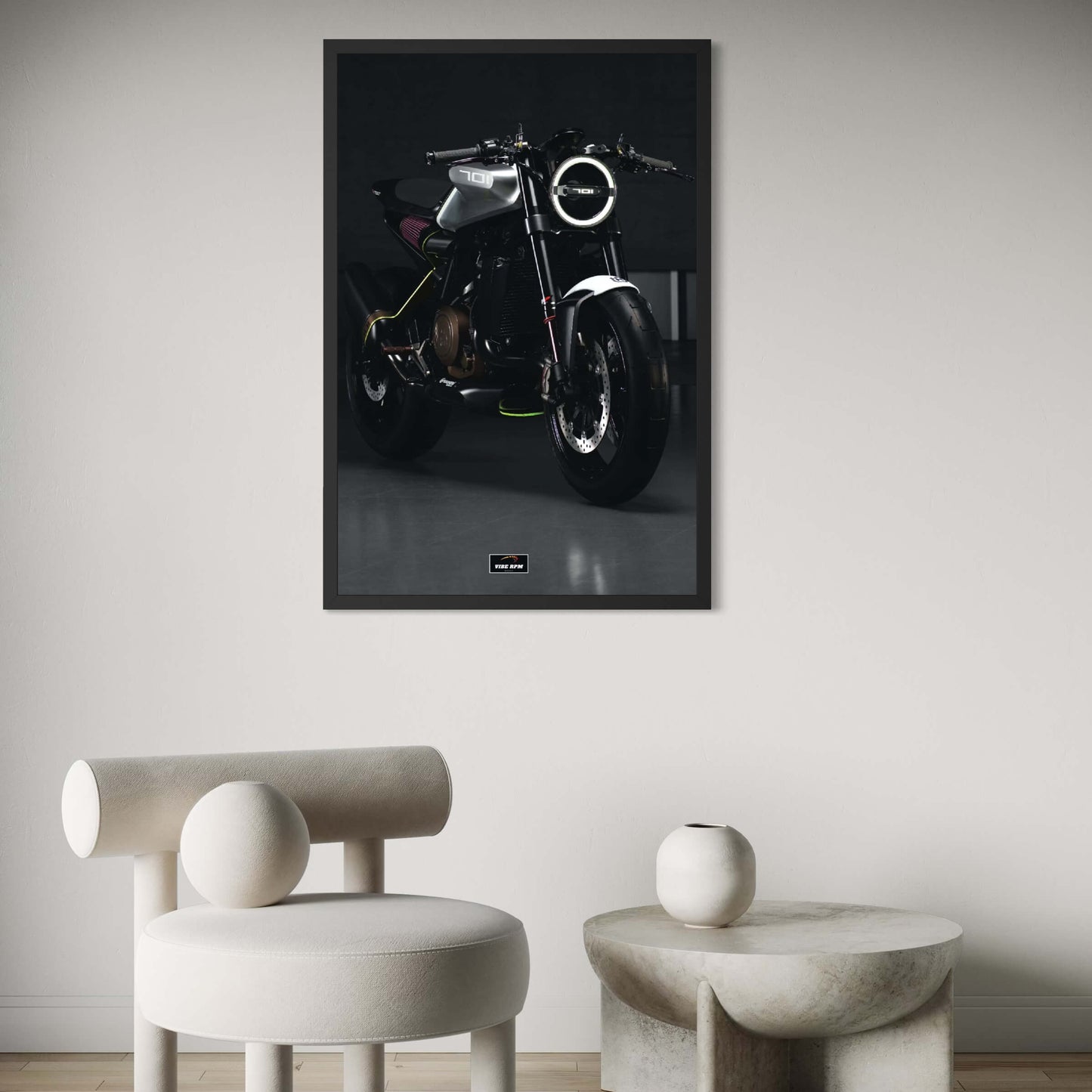 Tableau NÉON Husqvarna Svartpilen 701