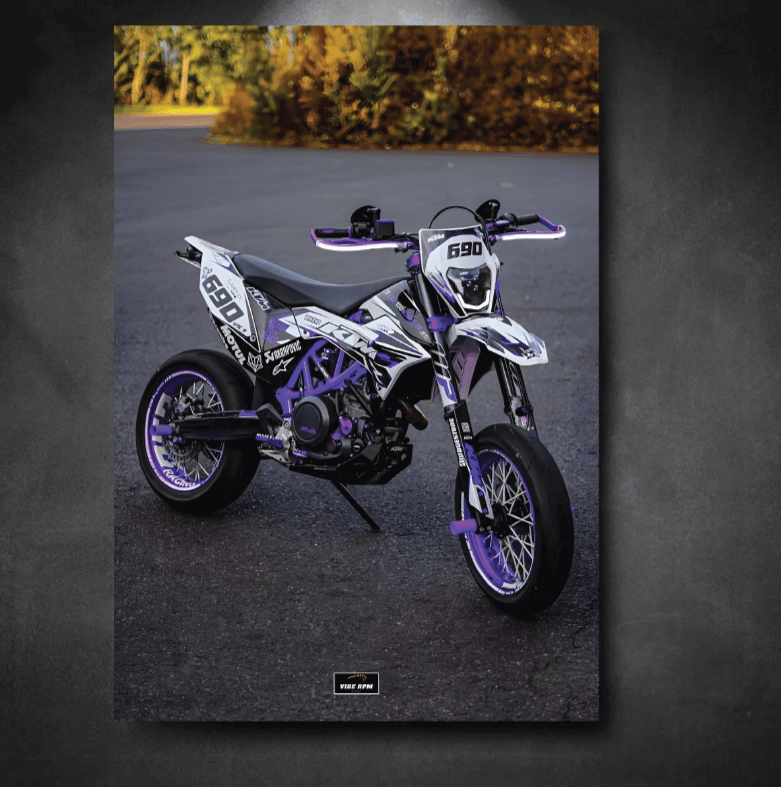 Tableau NÉON KTM MOTOCROSS