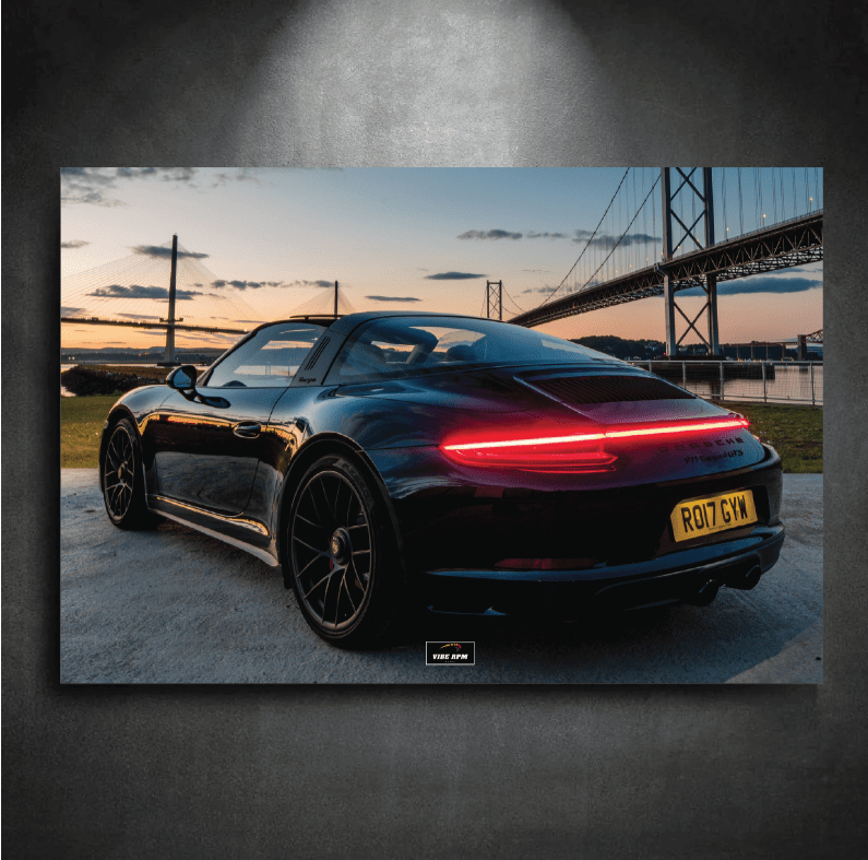 Tableau NÉON Porsche 911 Targa