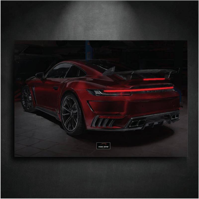 Tableau NEON Porsche 992 Stinger GTR Limited Edition 2/13 ( Red Carbon )