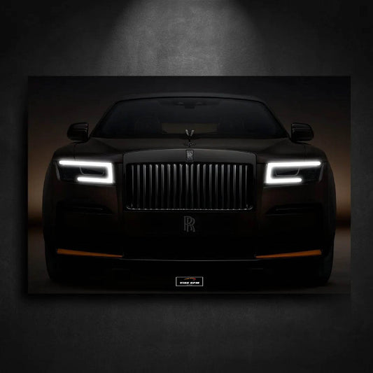 Tableau NEON Rolls-Royce Black Badge Ghost viberpm