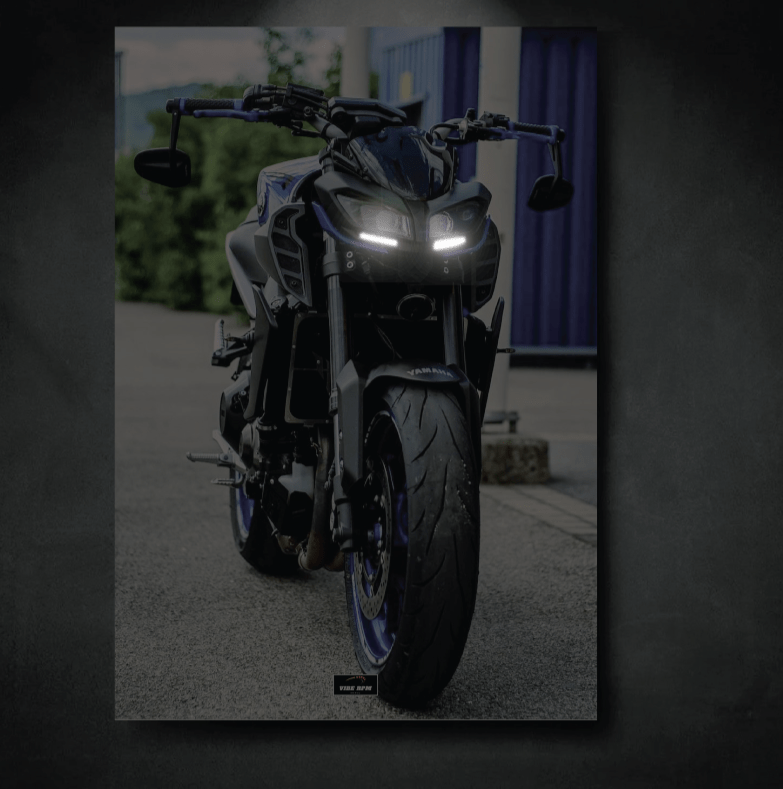 Tableau NEON YAMAHA MT09 Face 2