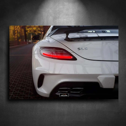 Tableau NÉON Mercedes SLS AMG Black Series