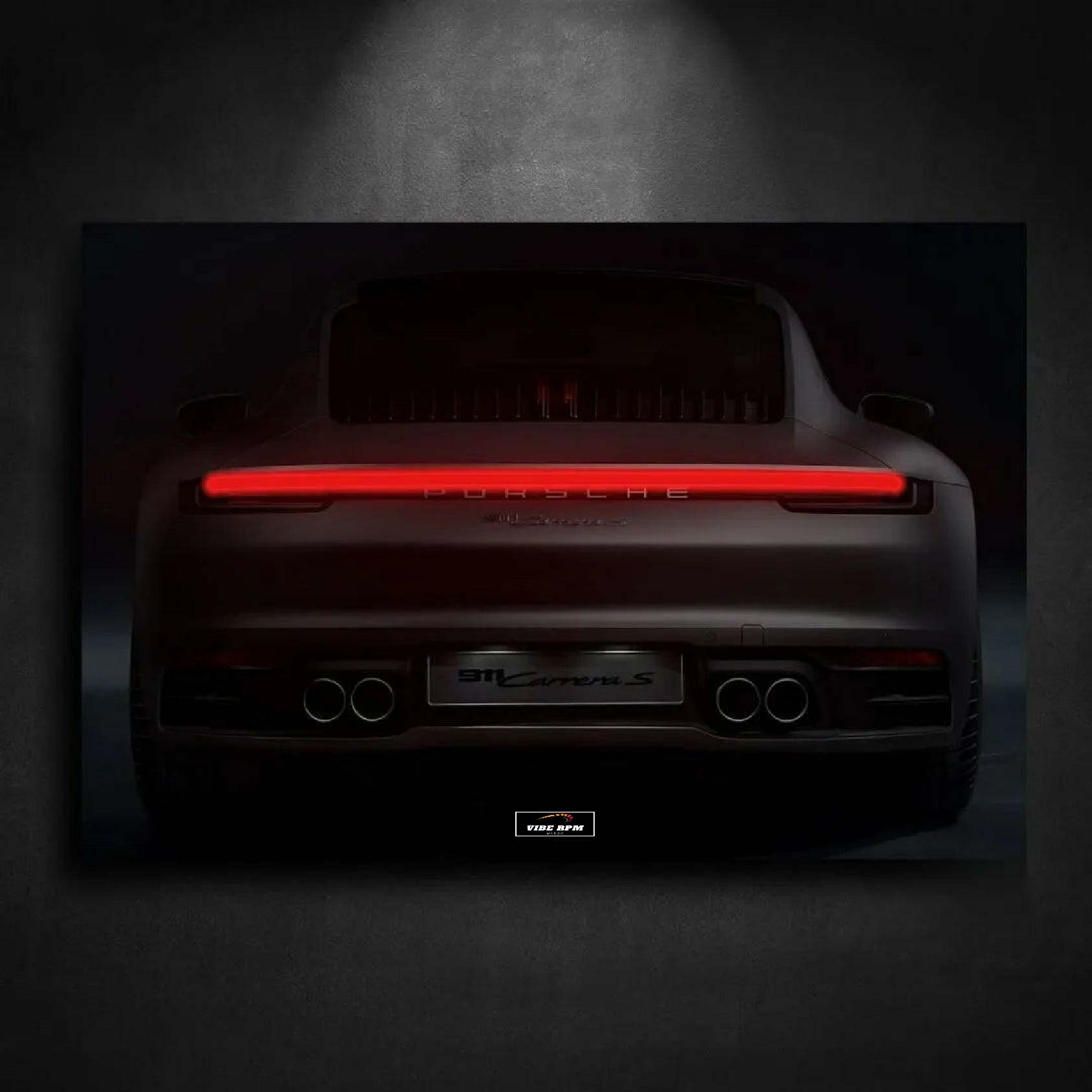 Tableau NÉON Porsche 911 Carrera 4S viberpm