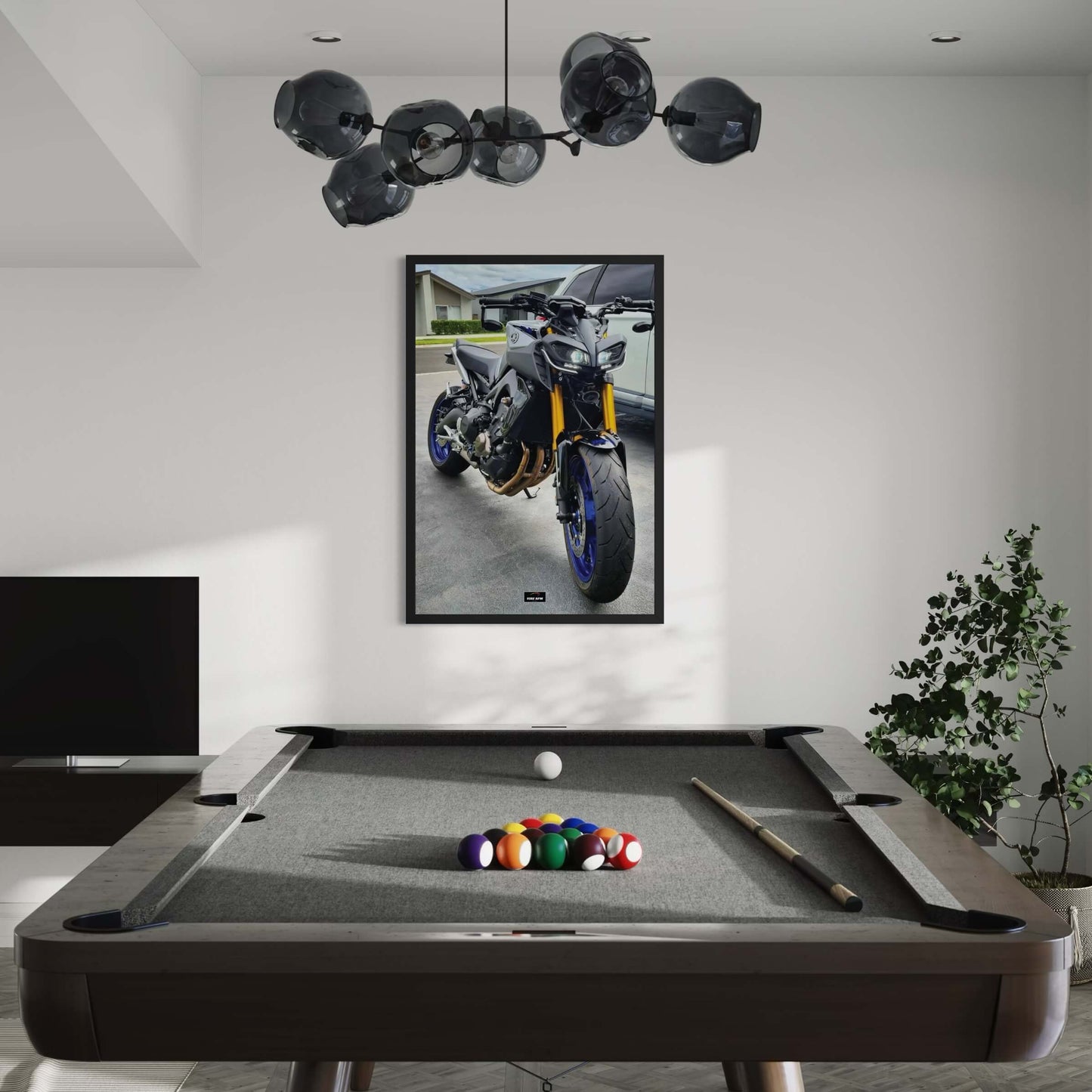 Tableau NÉON YAMAHA MT09 Face 2