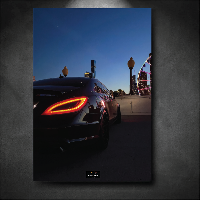 Tableau NÉON Mercedes AMG CLS 63S