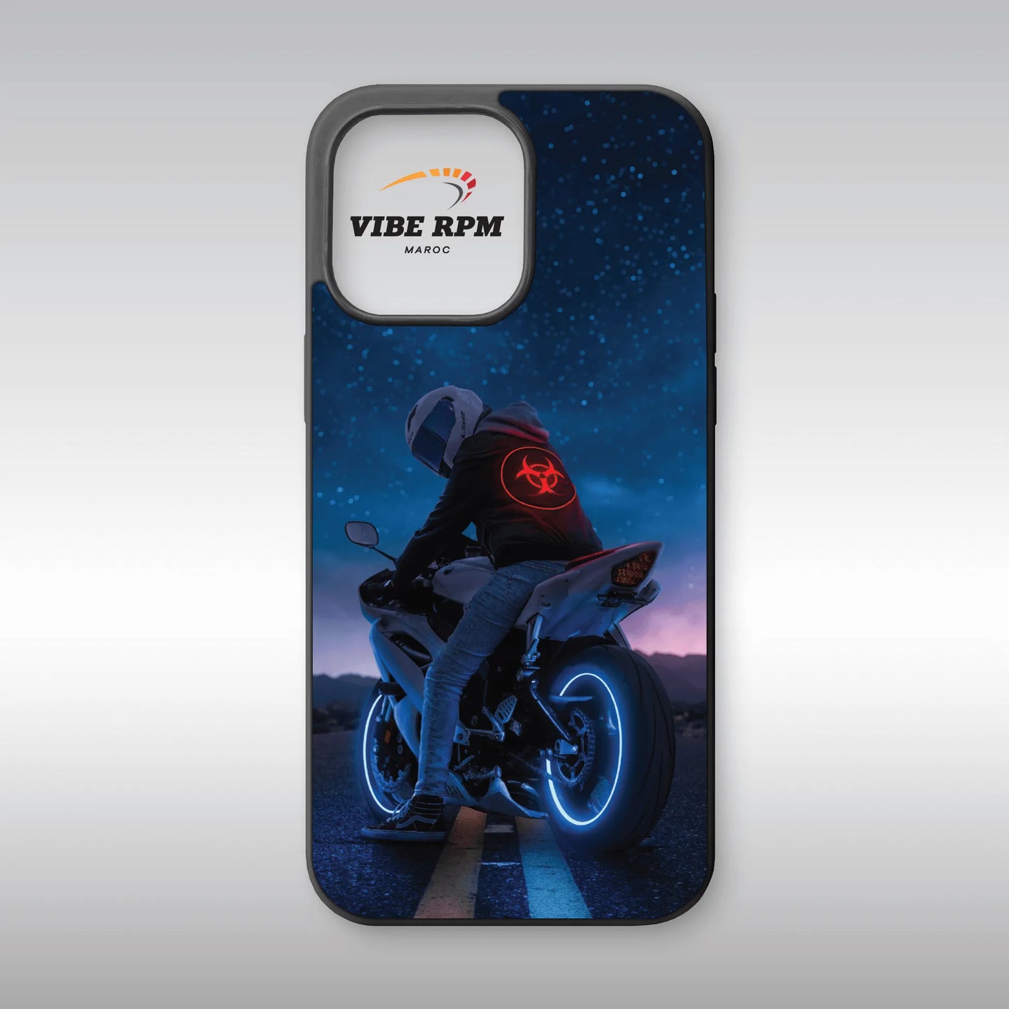 Coque téléphone Yamaha R6 VibeRPM, design moto supersport iconique, finition mate soft-touch, silicone premium, protection anti-chocs