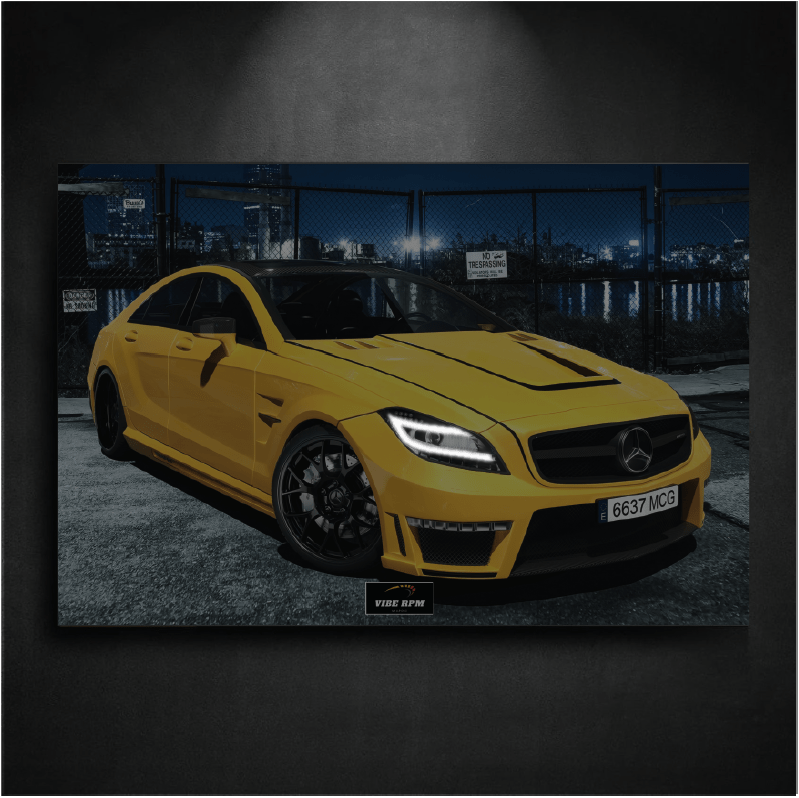 Tableau NÉON Mercedes AMG CLS 63S