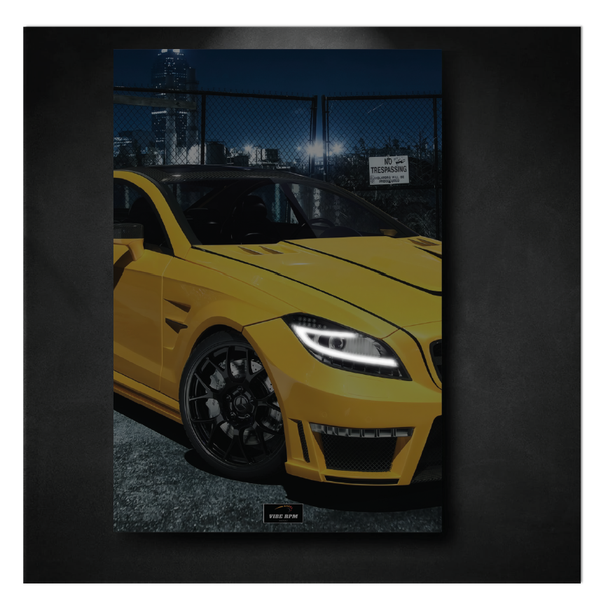 Tableau NÉON Mercedes AMG CLS 63S