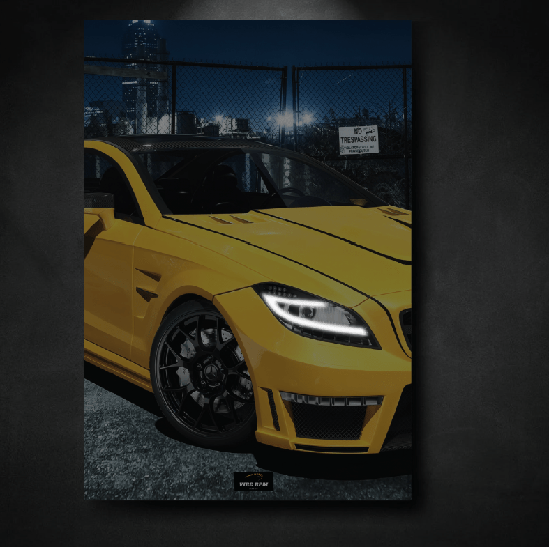 Tableau NÉON Mercedes AMG CLS 63S