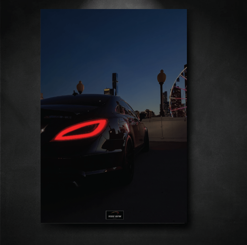 Tableau NÉON Mercedes AMG CLS 63S