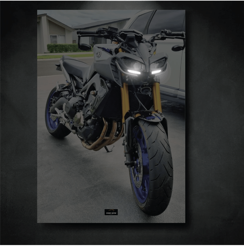 Tableau NÉON YAMAHA MT09 Face 2