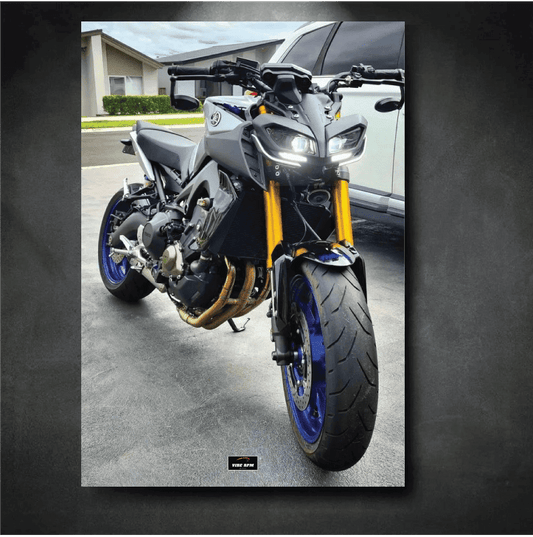 Tableau NÉON YAMAHA MT09 Face 2
