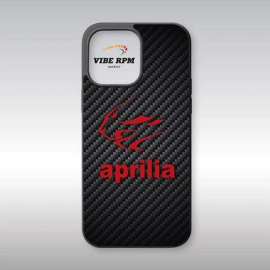 Coque téléphone Aprilia VibeRPM, esprit moto sportive, finition matte, silicone premium, protection anti-chocs, livraison gratuite