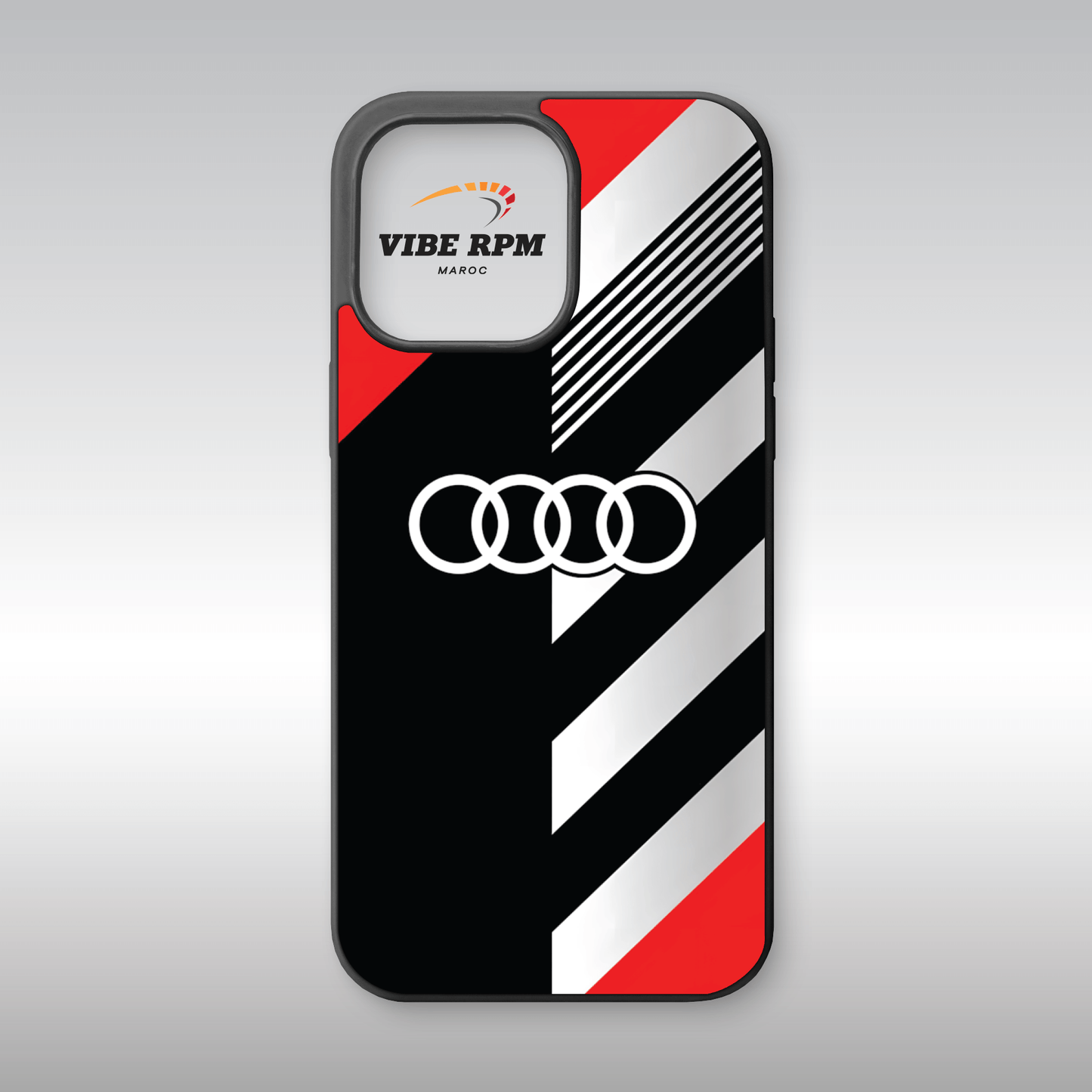 Coque téléphone Audi VibeRPM, design moderne et raffiné, silicone premium, finition matte, protection anti-chocs, livraison gratuite