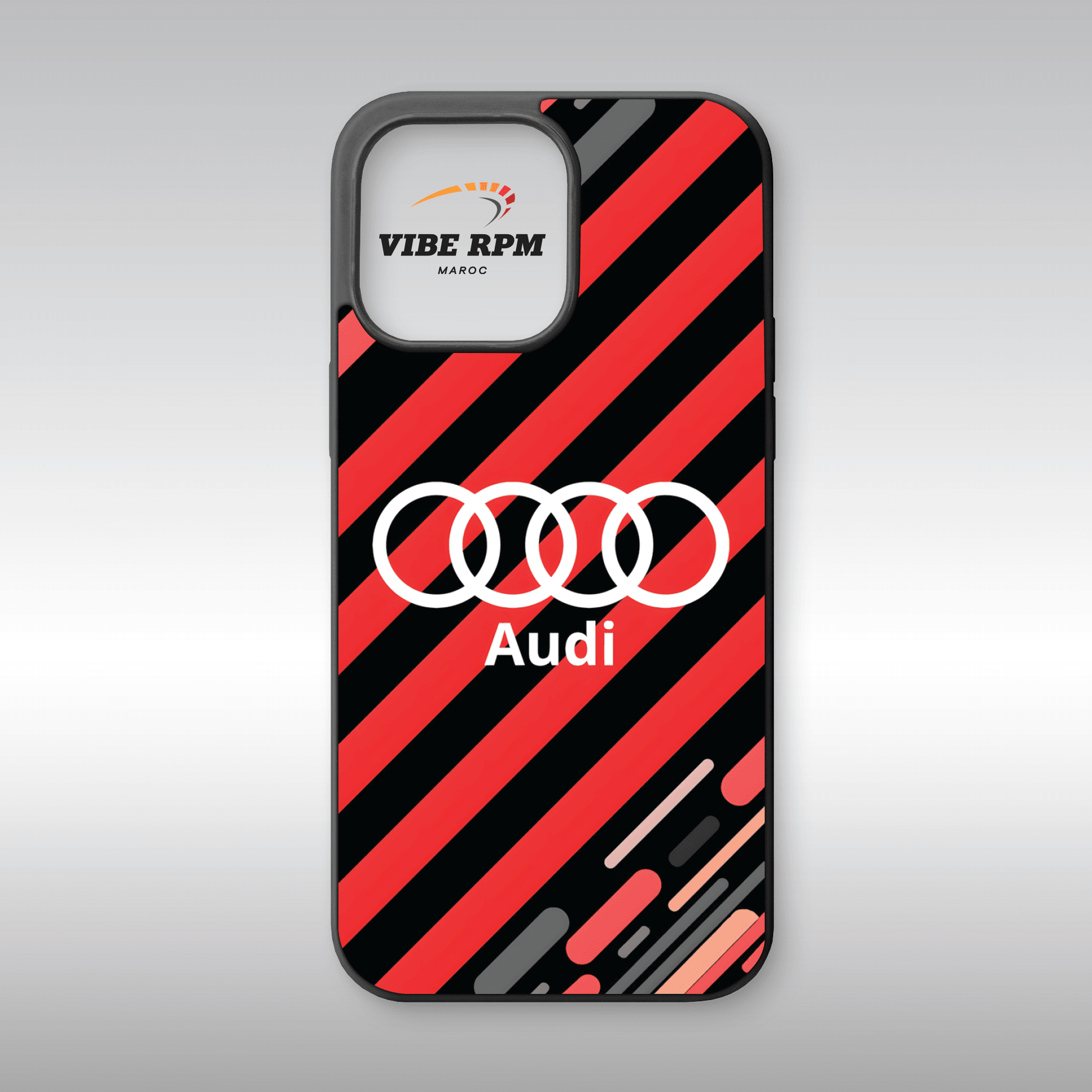 Coque téléphone Audi VibeRPM, design élégant et moderne, finition matte, silicone premium, protection anti-chocs, livraison gratuite
