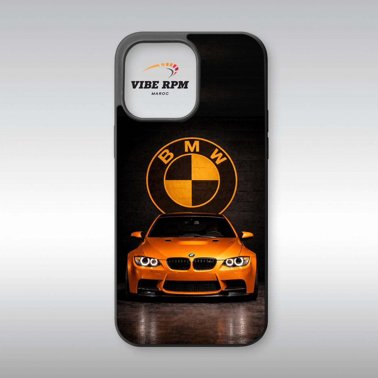 Coque téléphone BMW E92 M3 VibeRPM, design automobile ultra-luxe, finition mate soft-touch, silicone premium, protection anti-chocs