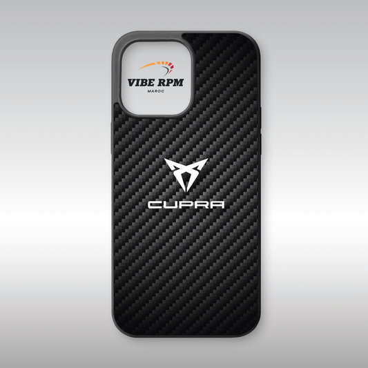 Coque téléphone Cupra VibeRPM, design sportif, finition matte, silicone premium, protection anti-chocs