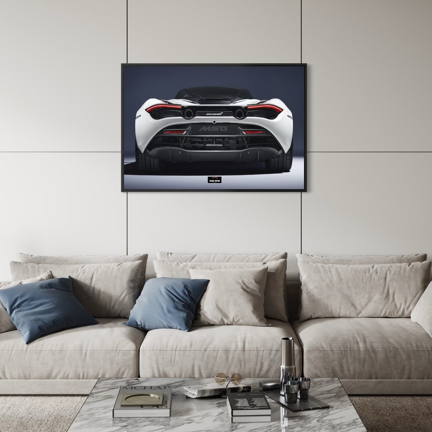 Tableau NÉON Novitec McLaren 750S