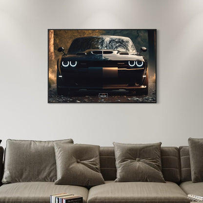 Tableau NÉON Dodge Charger SRT Hellcat