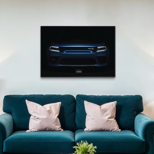 Tableau NÉON Dodge Charger SRT Hellcat