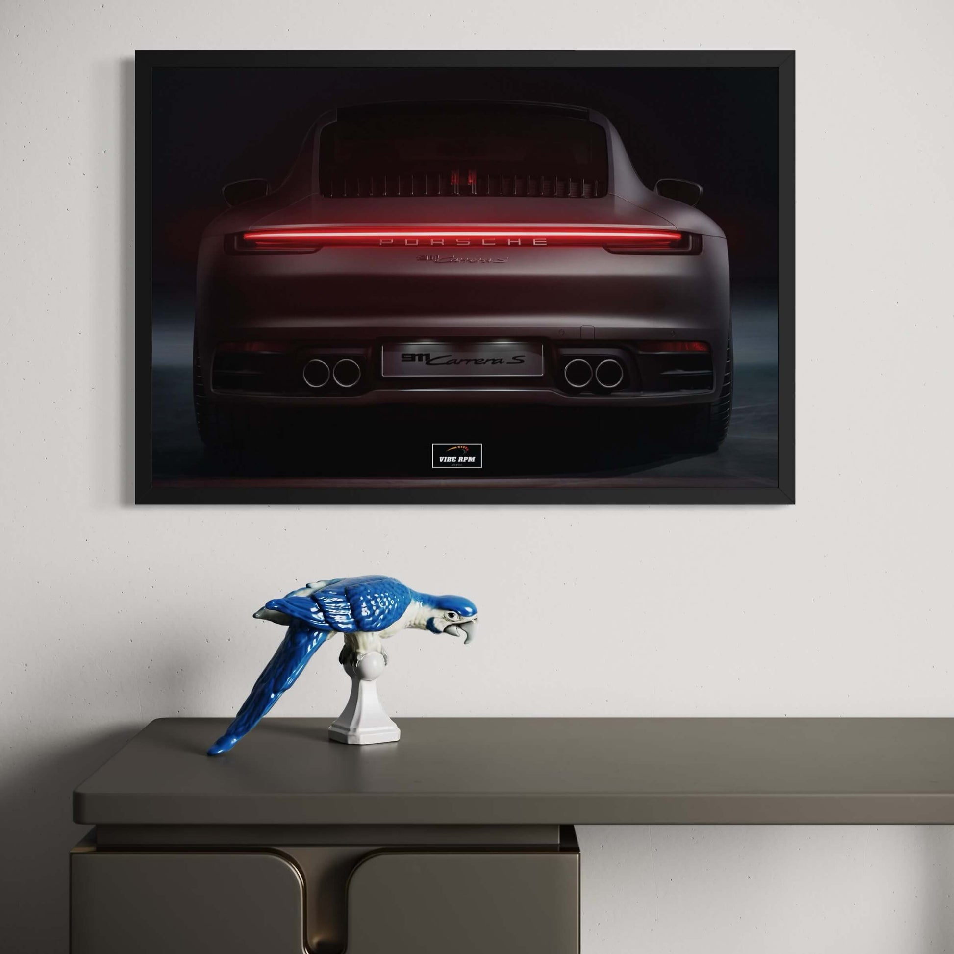 Tableau NÉON Porsche 911 Carrera 4S