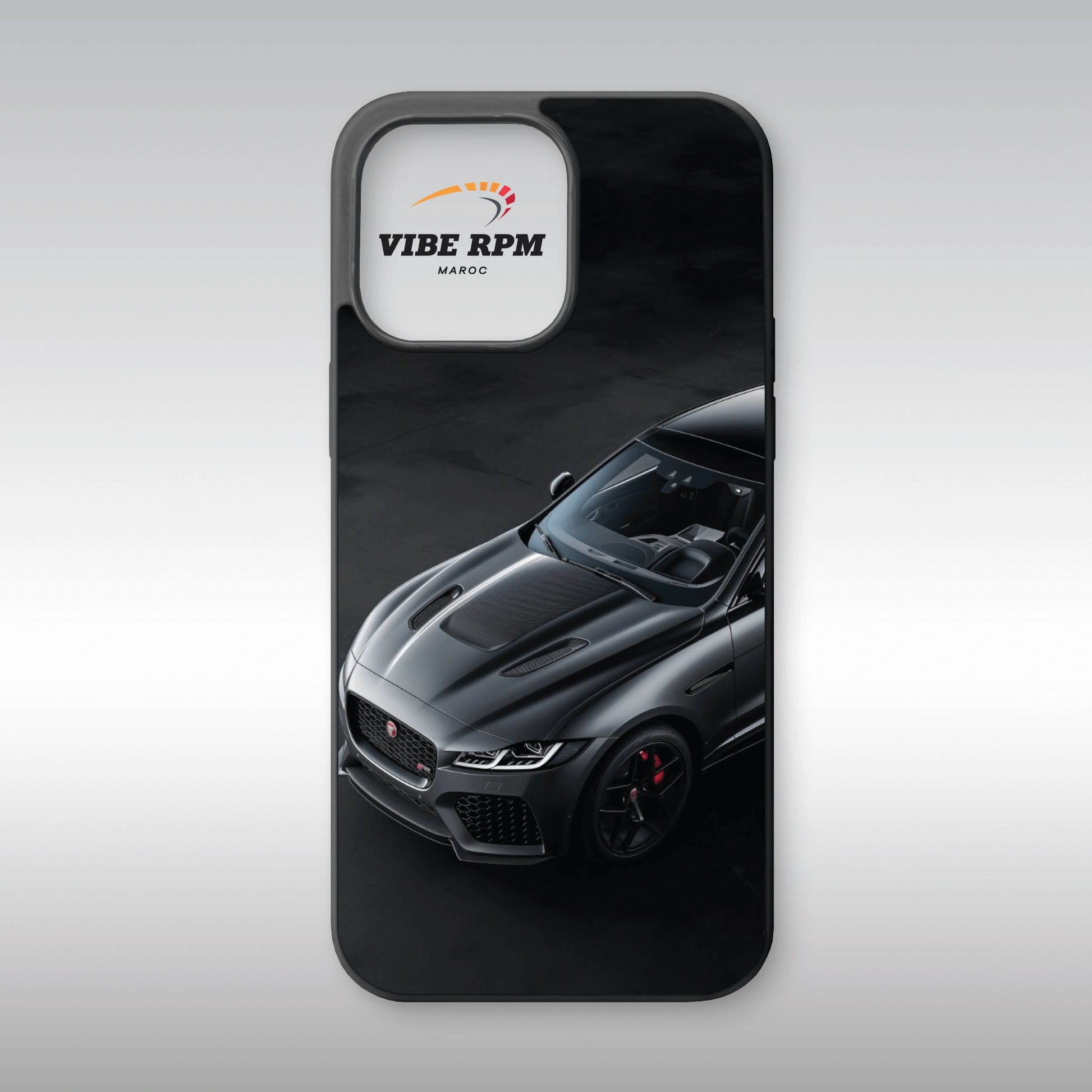 Coque téléphone Jaguar XE SV VibeRPM, design automobile ultra-luxe, finition mate soft-touch, silicone premium, protection anti-chocs