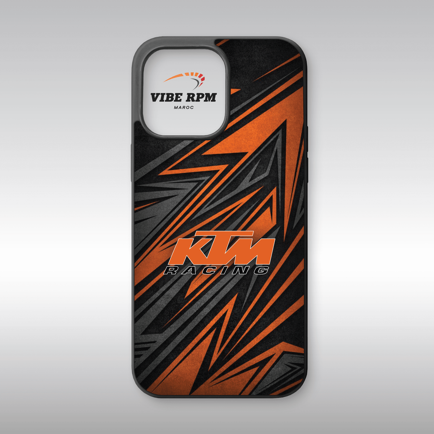Coque téléphone KTM VibeRPM, design sportif et dynamique, finition matte, silicone premium, protection anti-chocs, livraison gratuite