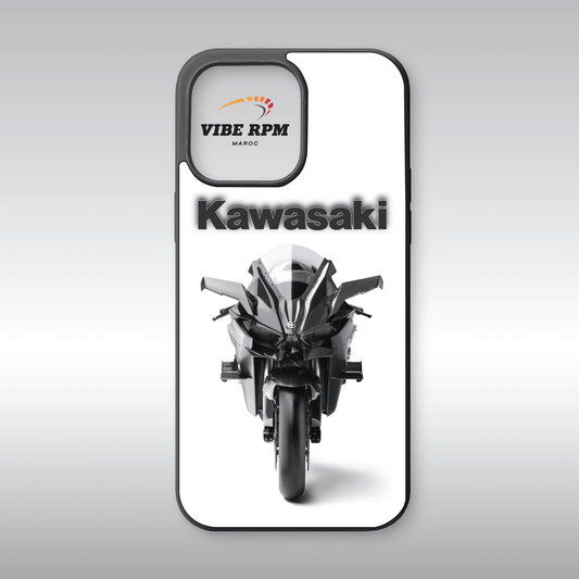 Coque téléphone Kawasaki VibeRPM, design moto sportif, finition matte, silicone premium, protection anti-chocs, livraison gratuite
