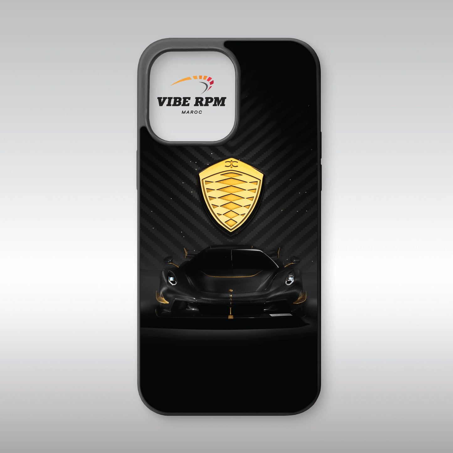 Coque téléphone Koenigsegg Jesko Attack VibeRPM, design automobile ultra-luxe, finition mate soft-touch, silicone premium, protection anti-chocs
