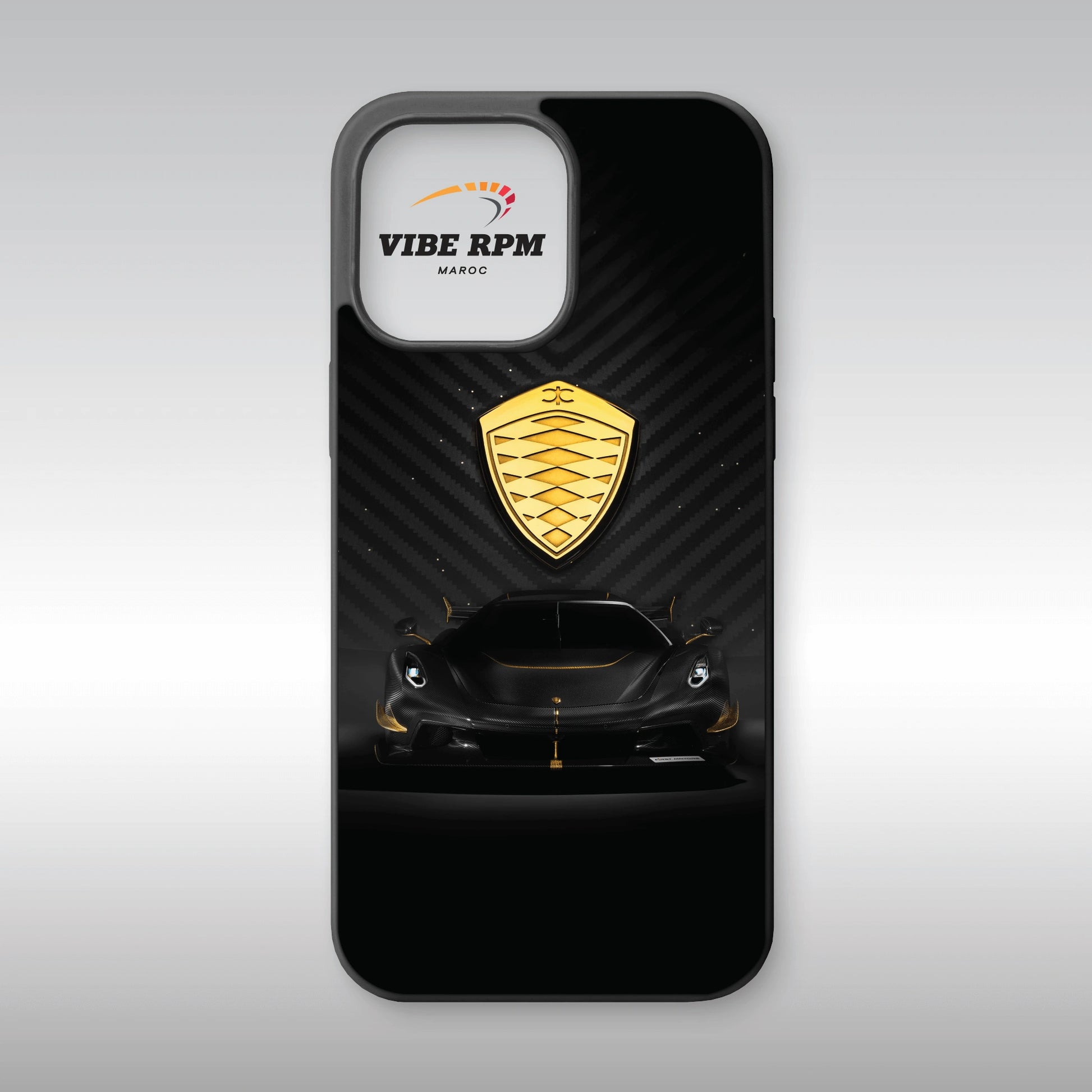 Coque téléphone Koenigsegg Jesko Attack VibeRPM, design automobile ultra-luxe, finition mate soft-touch, silicone premium, protection anti-chocs
