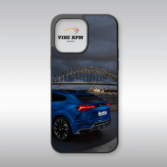 Coque téléphone Lamborghini Urus VibeRPM, design sportif iconique, finition mate soft-touch, silicone premium, protection anti-chocs